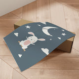 Plakat - Rabbit On a Swing - Memory Art - Incado