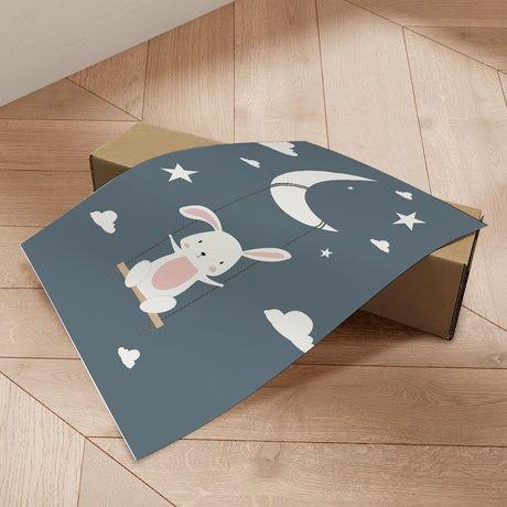 Plakat - Rabbit On a Swing - Memory Art - Incado