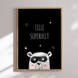 Plakat - Lille Superhelt - Memory Art - Incado