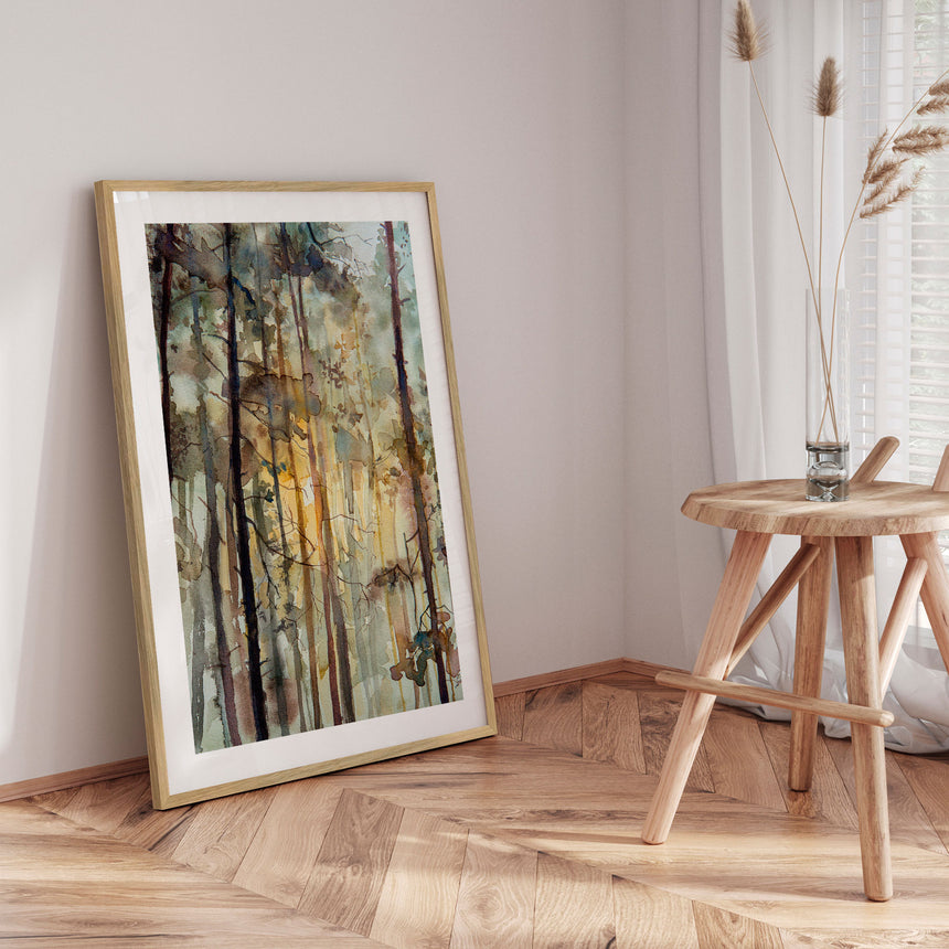 Plakat - Watercolor Forest I - Incado