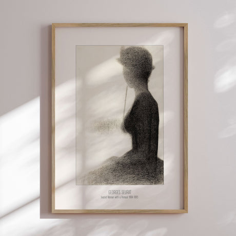 Plakat - Seated Woman with a Parasol - Georges Seurat - Incado