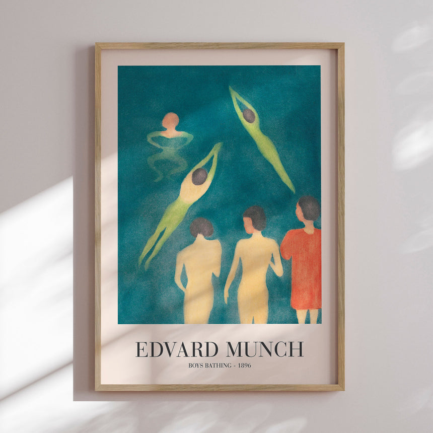 Plakat - Boys Bathing - Edvard Munch - Incado