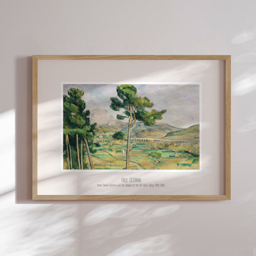 Plakat - Mont Sainte-Victoire and the Viaduct of the Arc River Valley - Incado