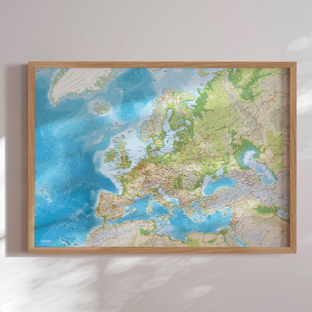 Europakort - Classic - Plakat - Incado