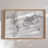 Verdenskort - Light - Plakat - Incado