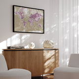 Verdenskort med sort ramme - Purple - Opslagstavle - Incado