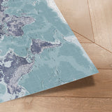 Verdenskort - Ice Blue - Plakat - Incado