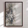 Håndlavet maleri med sort ramme - Beige Composition II - Mixed media - Incado