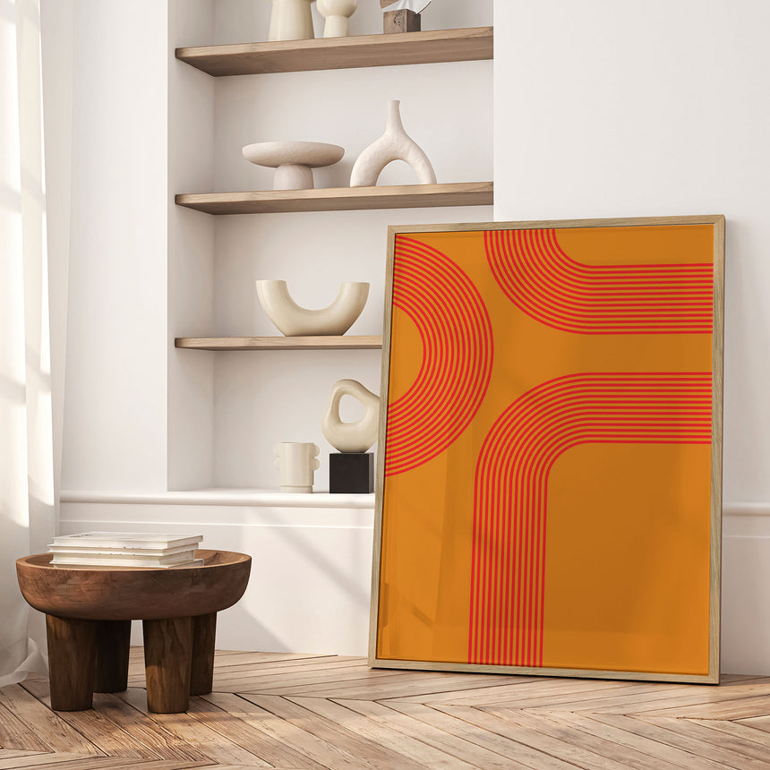 Plakat - Orange Lines - Incado