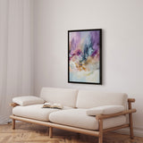 Håndlavet maleri med sort ramme - Colorful Explosion II - Mixed media - Incado