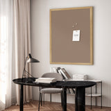 Opslagstavle med egetræsramme - Rich Beige - Incado