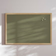 Opslagstavle med egetræsramme - Deluxe Green - Incado