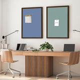 Opslagstavle med røget egetræsramme - Centurion - Incado