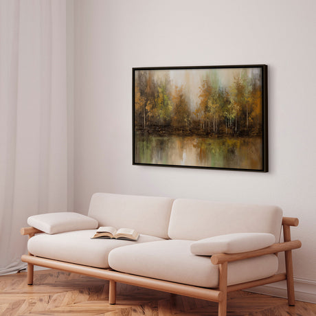 Håndlavet maleri med ramme - Mystique Woods - Mixed media - Incado