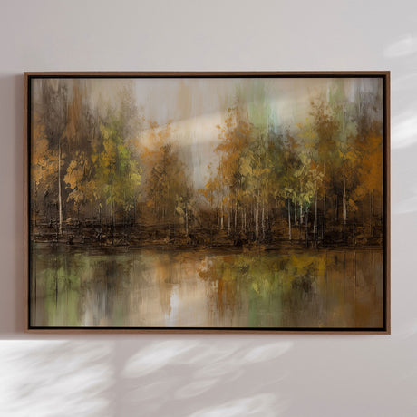 Håndlavet maleri med ramme - Mystique Woods - Mixed media - Incado