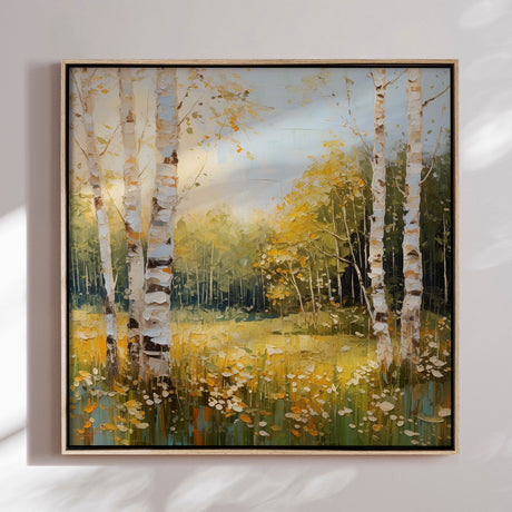 Håndlavet maleri med ramme - Early Morning - Mixed media - Incado