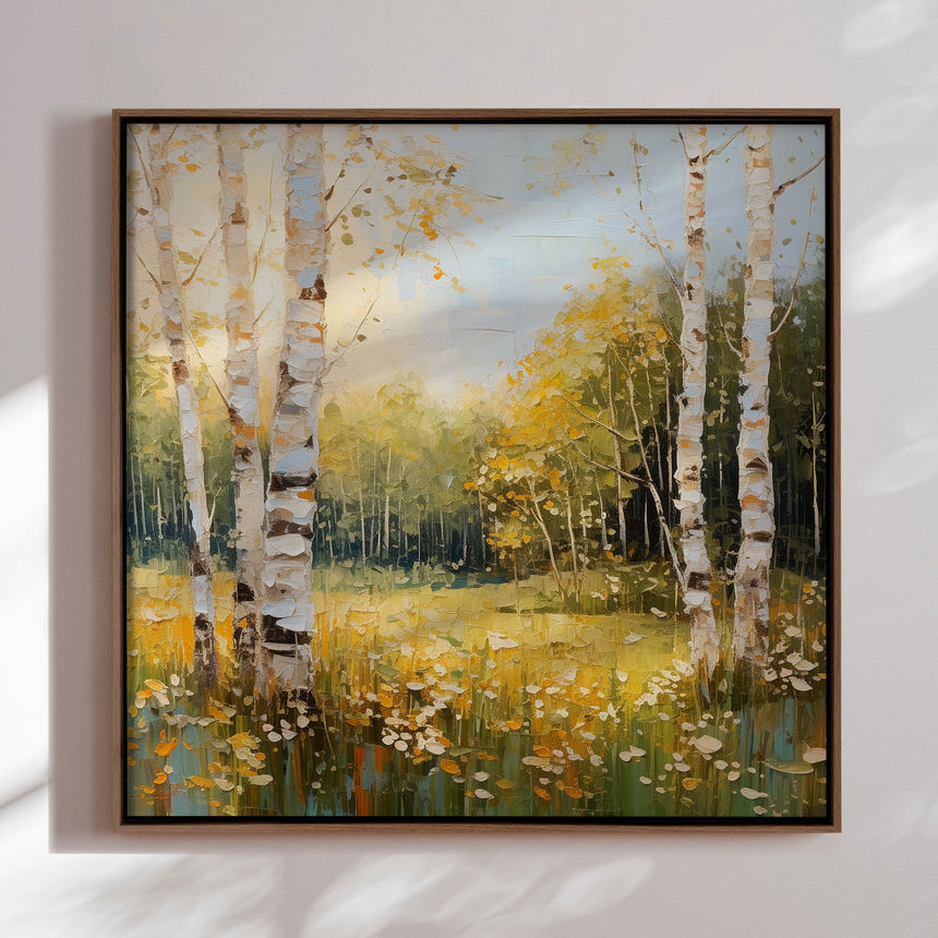 Håndlavet maleri med ramme - Early Morning - Mixed media - Incado