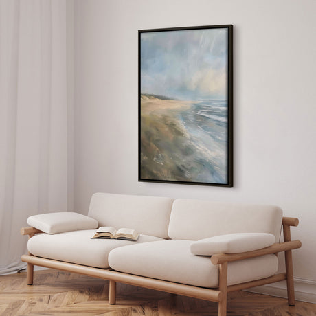 Håndlavet maleri med ramme - Summer Waves - Mixed media - Incado