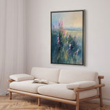 Håndlavet maleri med ramme - Delicate Bloom - Mixed media - Incado