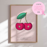 Plakat - Cherry Boobies - Studio Fresh