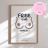 Plakat - Free The Nipples - Studio Fresh