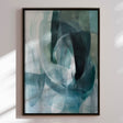 Håndlavet maleri med ramme - Oceanic Layers - Mixed media - Incado