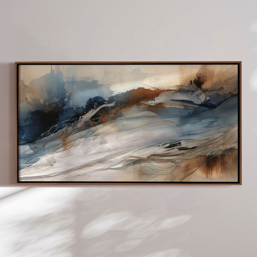 Håndlavet maleri med ramme - Desert Breeze - Mixed media - Incado