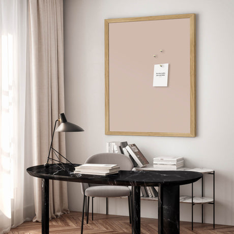 Opslagstavle med egetræsramme - Soft Blush - Incado