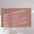Opslagstavle med egetræsramme - Dusty Rose - Incado