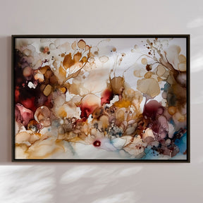 Håndlavet maleri med ramme - Colorful Concert III - Mixed media - Incado