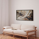 Håndlavet maleri med ramme - Brown Feeling - Mixed media - Incado