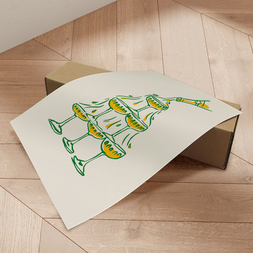 Plakat - Golden Bubbles - Studio Fresh - Incado
