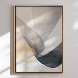 Håndlavet maleri med ramme - Veil of Silence - Mixed media - Incado