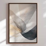 Håndlavet maleri med ramme - Veil of Silence - Mixed media - Incado