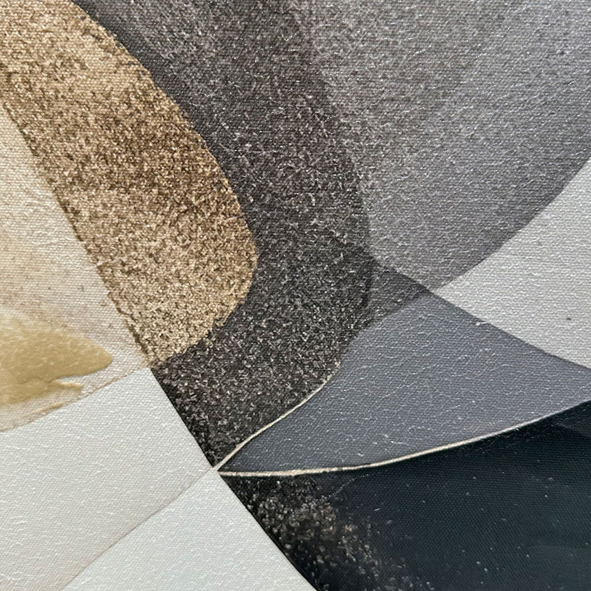 Håndlavet maleri med ramme - Veil of Silence - Mixed media - Incado
