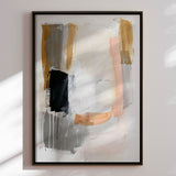 Håndlavet maleri med ramme - Soft Tension - Mixed media - Incado