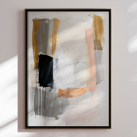 Håndlavet maleri med ramme - Soft Tension - Mixed media - Incado