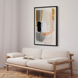 Håndlavet maleri med ramme - Soft Tension - Mixed media - Incado