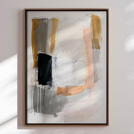 Håndlavet maleri med ramme - Soft Tension - Mixed media - Incado