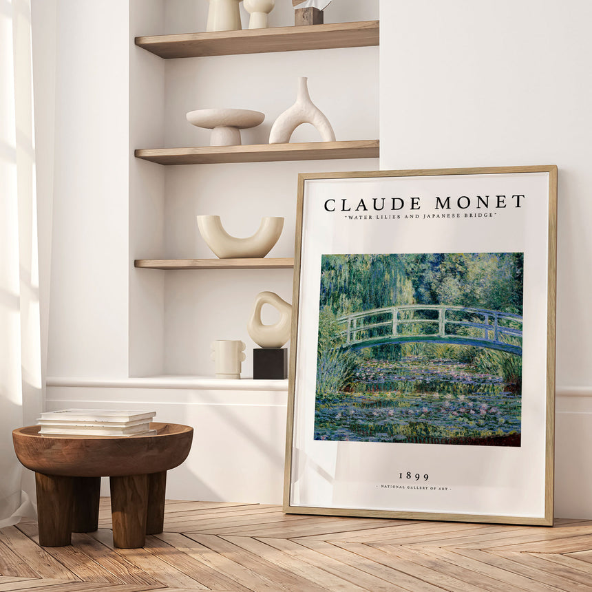Plakat - Water Lilies and Japanese Bridge - Claude Monet - Incado