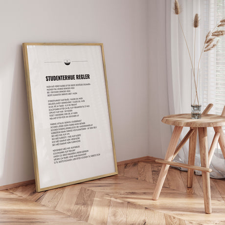 Plakat - Studenterhue Regler - Incado