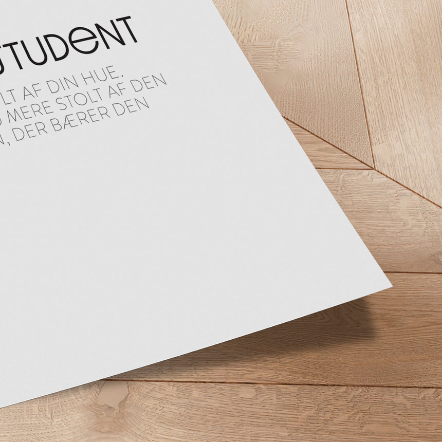 Plakat - Blå Student - Incado