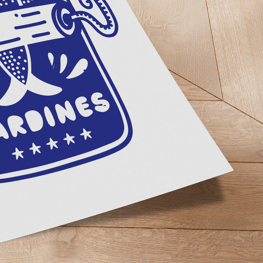 Plakat - Blue Sardines - Incado