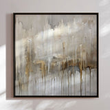 Håndlavet maleri med ramme - Dustfall II - Mixed media