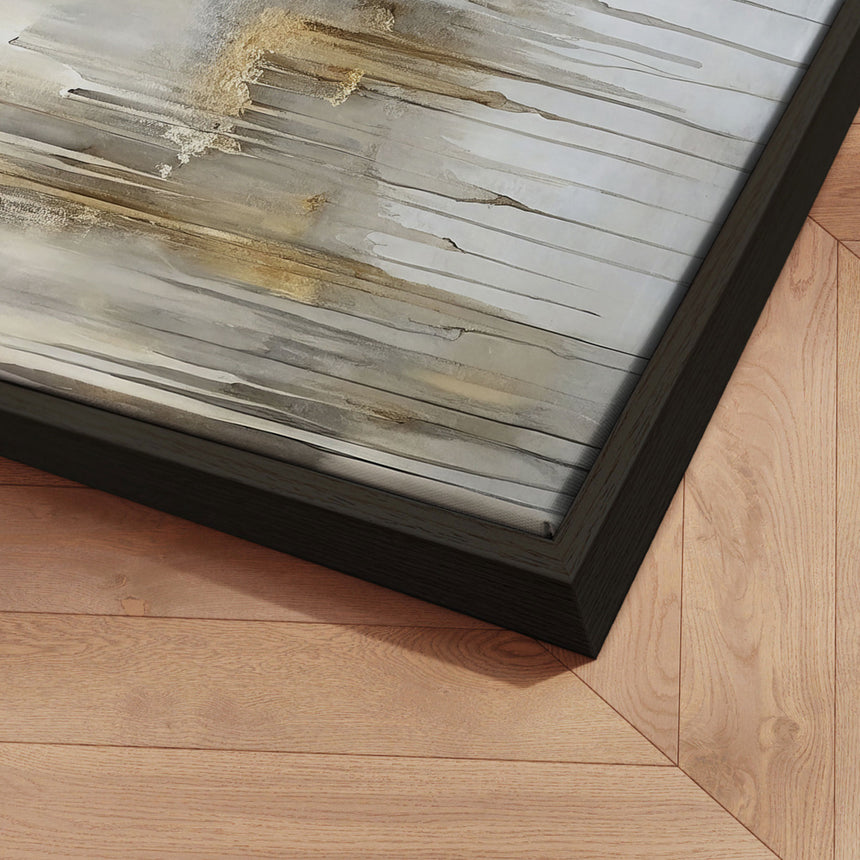 Håndlavet maleri med ramme - Dustfall II - Mixed media