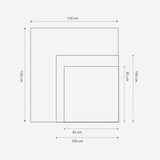 Håndlavet maleri med ramme - Dustfall II - Mixed media