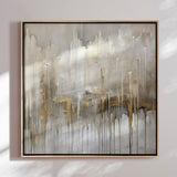 Håndlavet maleri med ramme - Dustfall II - Mixed media