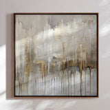 Håndlavet maleri med ramme - Dustfall II - Mixed media