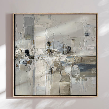 Håndlavet maleri med ramme - Pastel Construction II - Mixed media