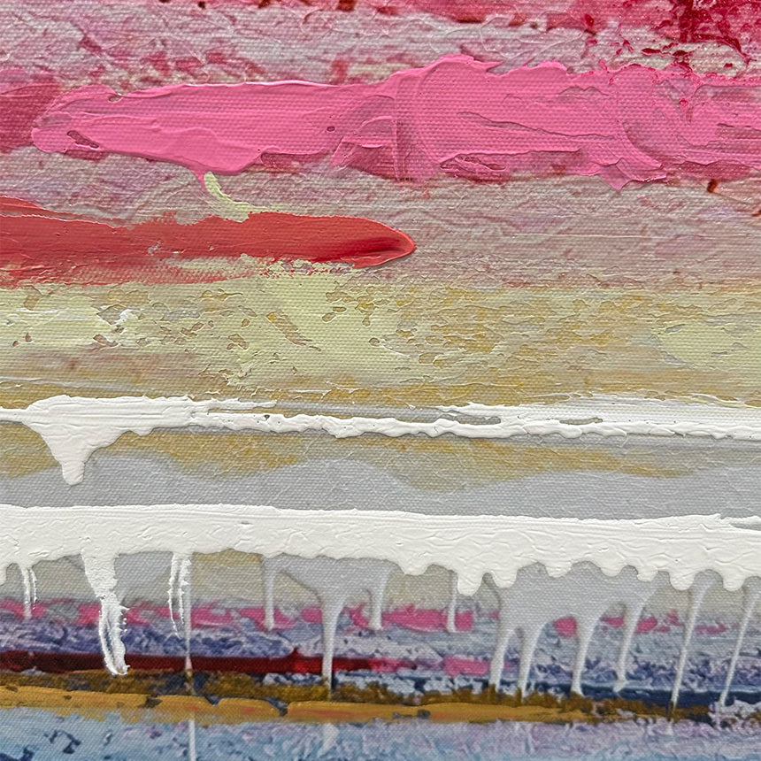 Håndlavet maleri - Blurred Horizon - Mixed media - Incado